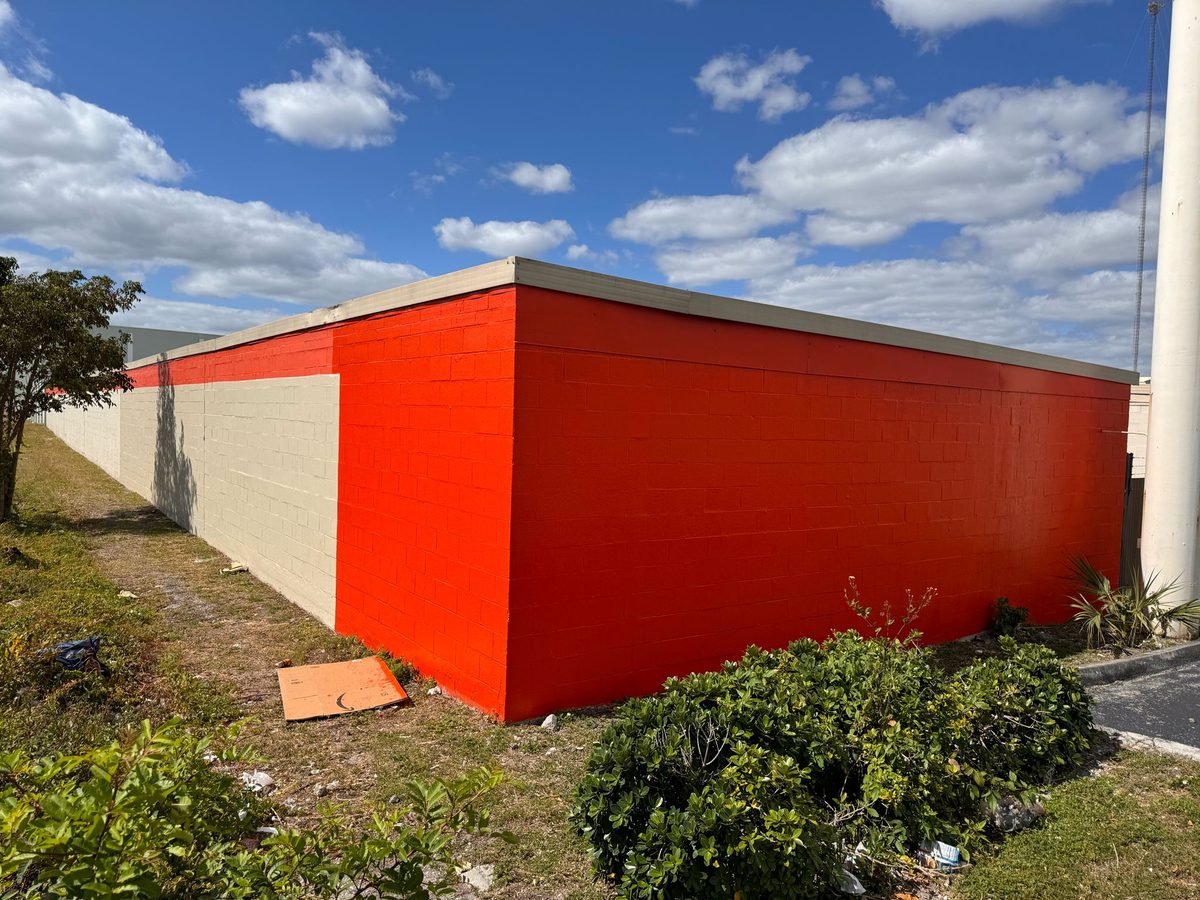 Graffiti removal, after